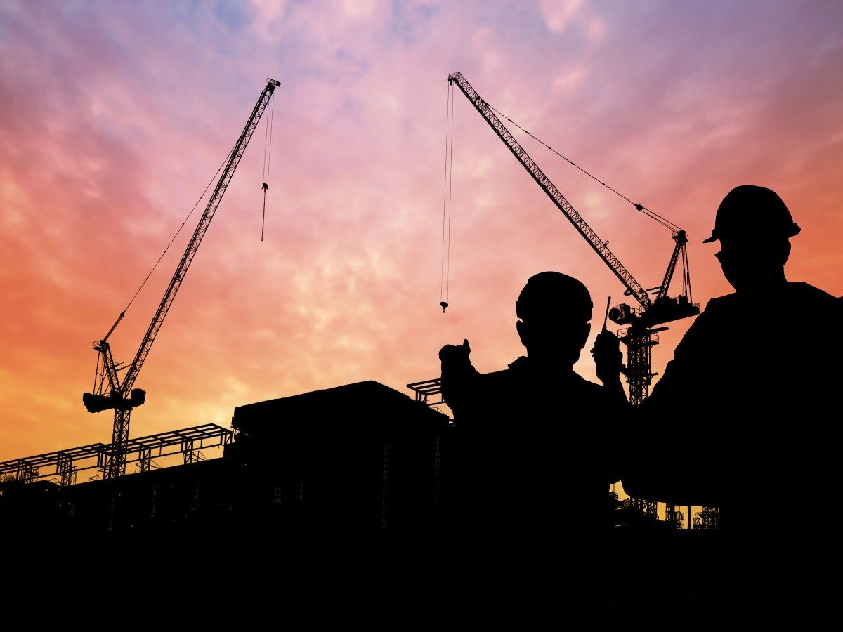 Engineering team on site