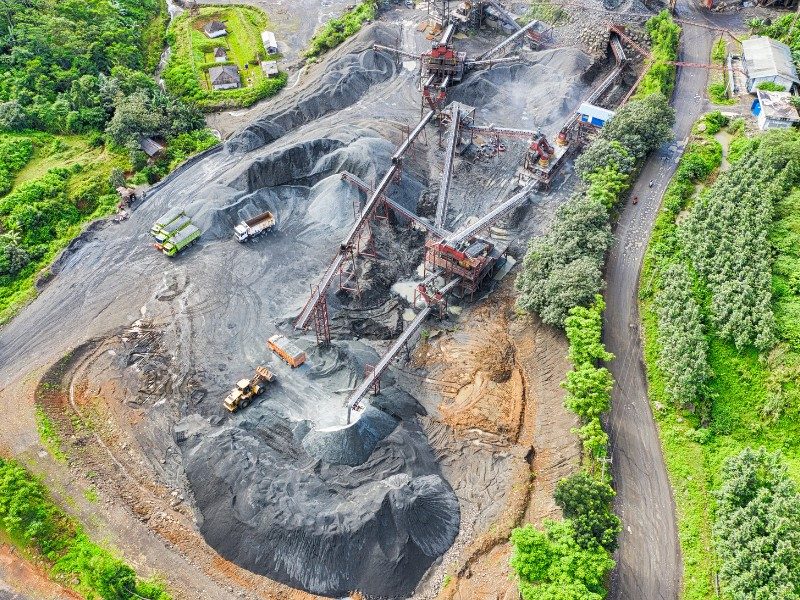 Rehabilitated green landscape